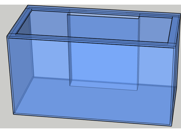 CA - Semi Custom [120 Gallon], Low Iron Glass: Standard Glass Only, Overflow: Internal - 50% width on center, Bracing: Eurobrace