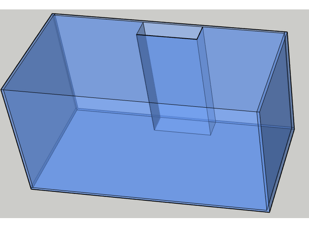 CA - Semi Custom [120 Gallon], Low Iron Glass: Standard Glass Only, Overflow: Internal - 25% width on center, Bracing: Rimless