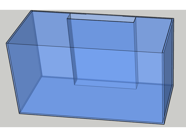 CA - Semi Custom [120 Gallon], Low Iron Glass: Standard Glass Only, Overflow: Internal - 50% width on center, Bracing: Rimless